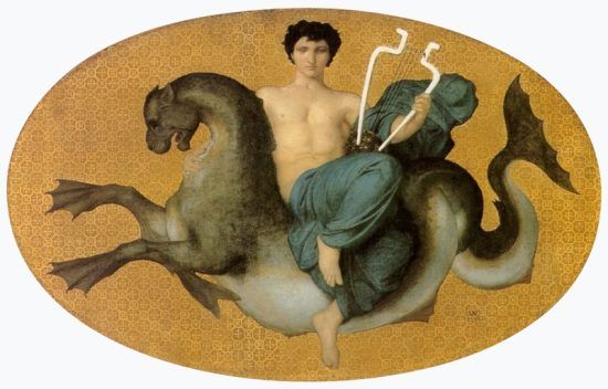 William Adolphe Bouguereau - Arion On A Sea Horse (1855)